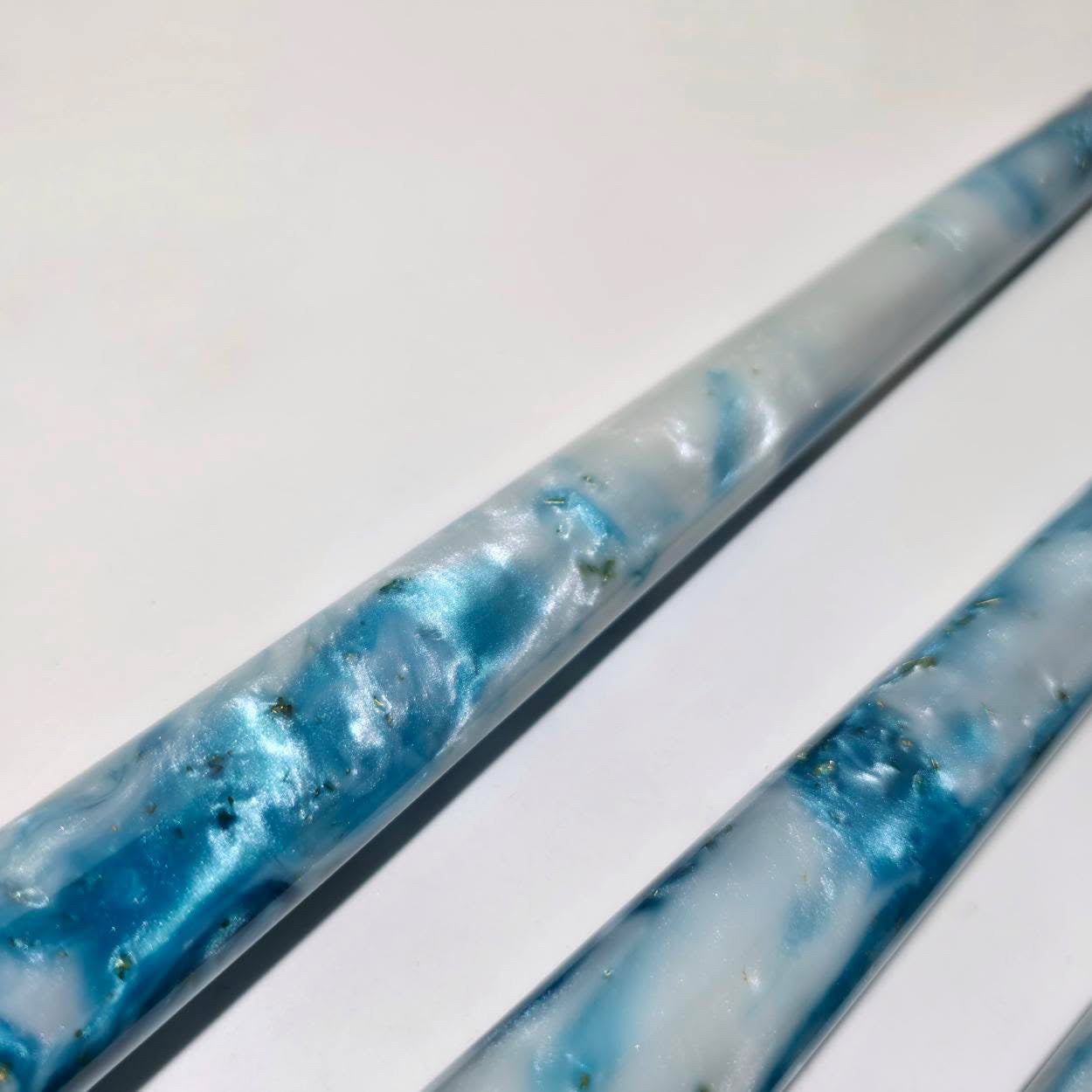VM x Shisha Depot - Exclusive Hand Made Resin Mouthpiece Handle - Blue Starlight - Limited Edition