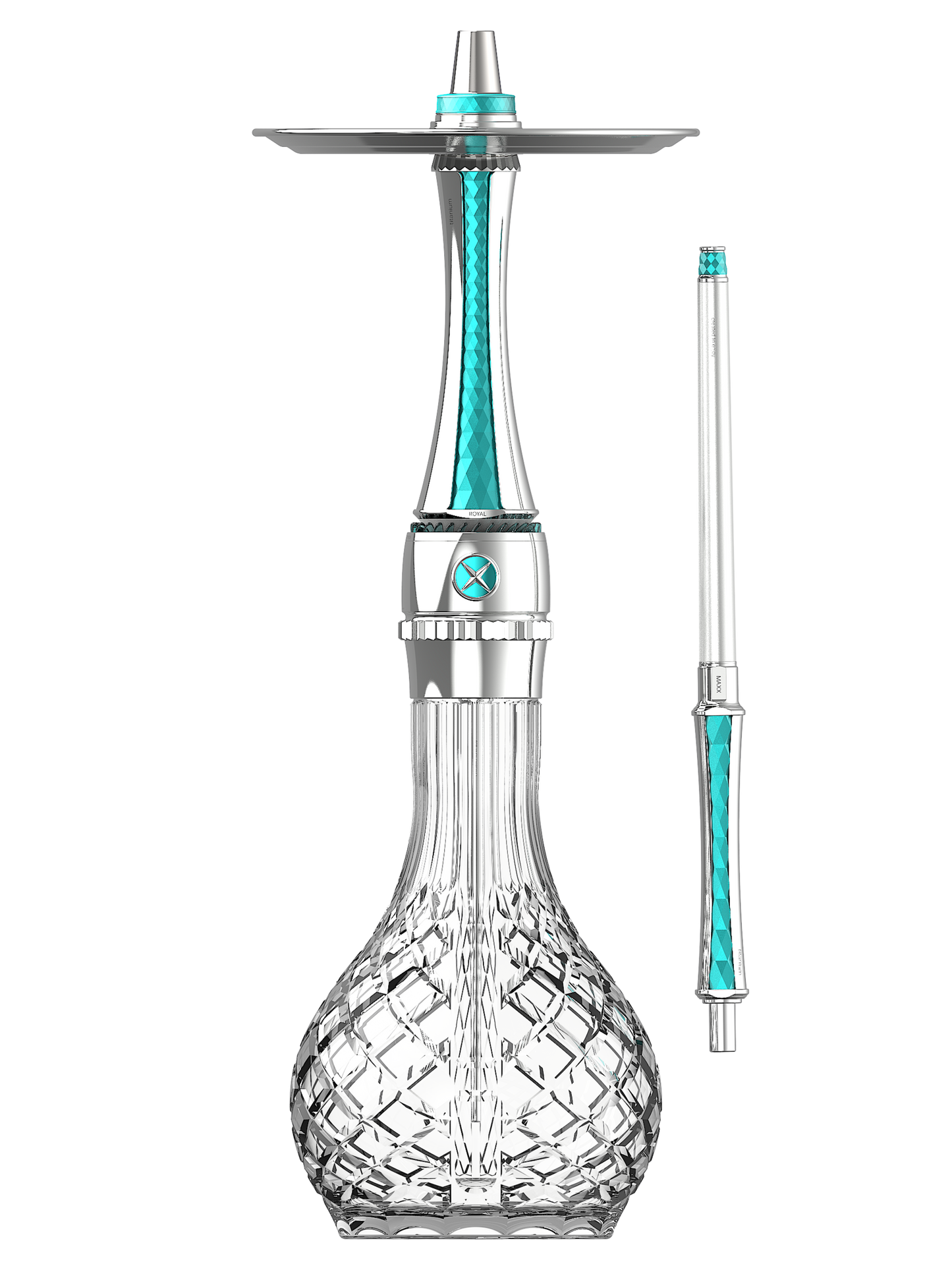 Blade Maxx Royal Hookah – Stainless Steel with Carrying Case & Molasses Catcher