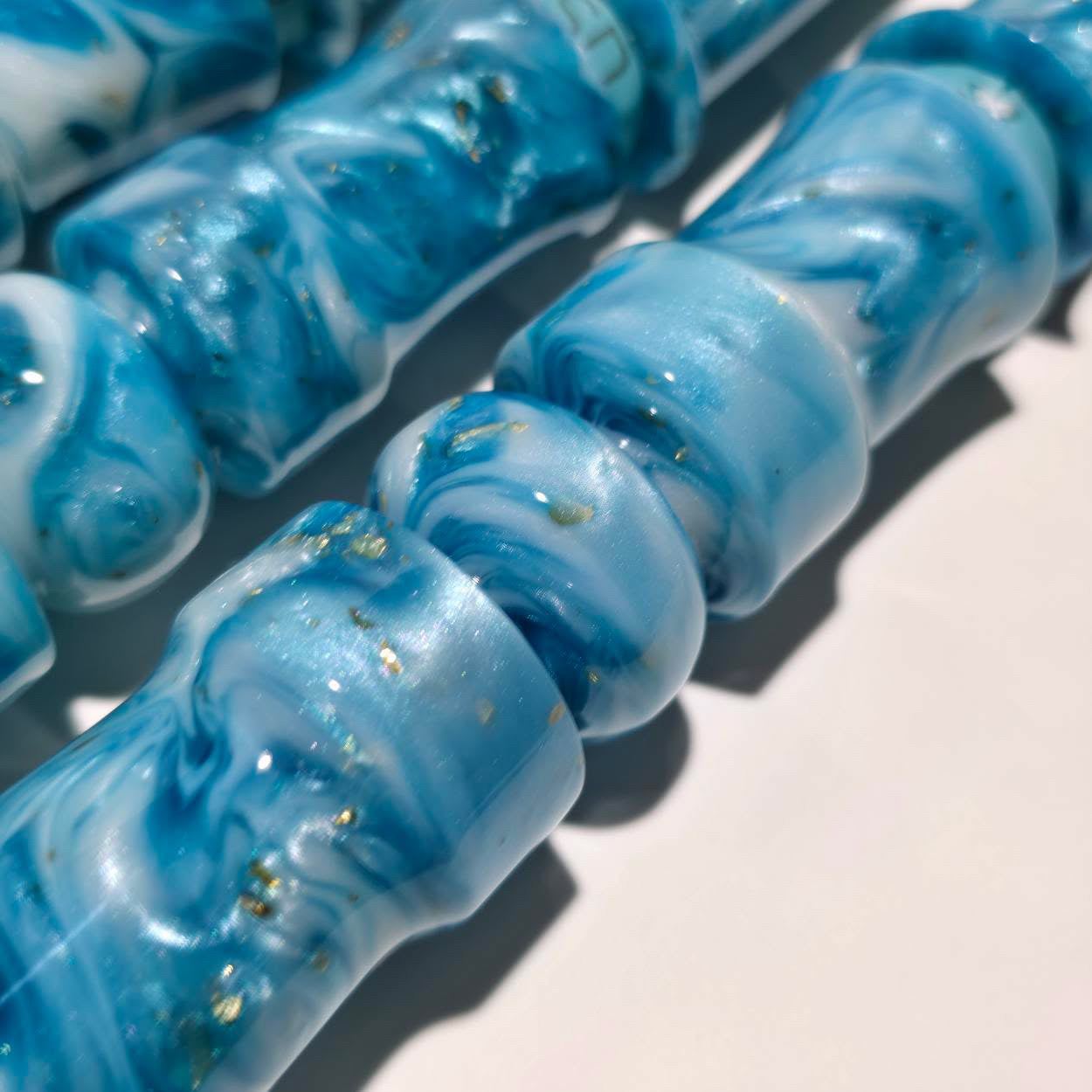VM x Shisha Depot - Exclusive Hand Made Resin Mouthpiece Handle - Blue Starlight - Limited Edition