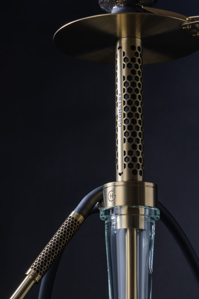 Geometry Big Bro Gold Honeycomb Hookah
