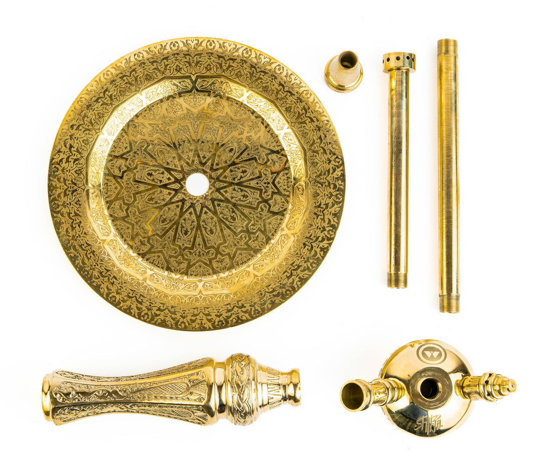 Mason x Shika - Limited Edition Collab - Modular Brass Hookah
