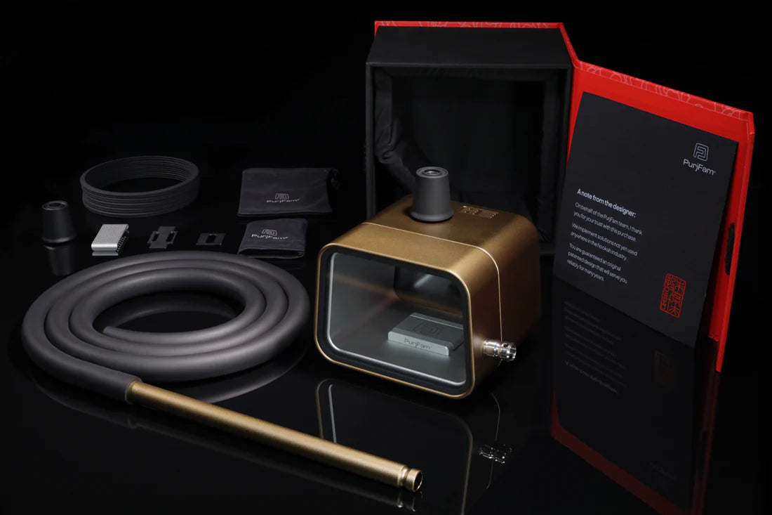 PurjFam POD Mini Travel / Desktop Hookah - Vivid Colorway