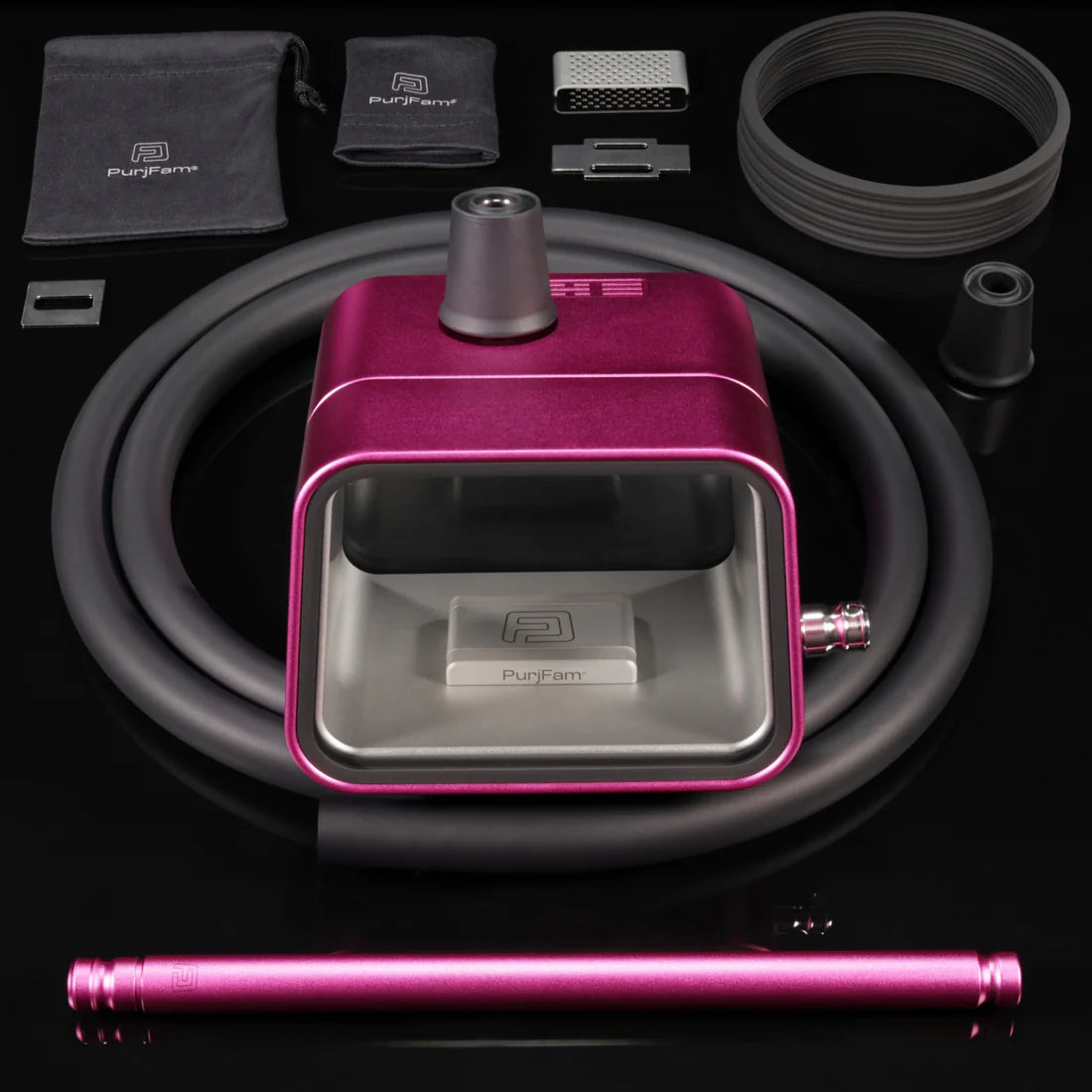 PurjFam POD Mini Travel / Desktop Hookah - Vivid Colorway