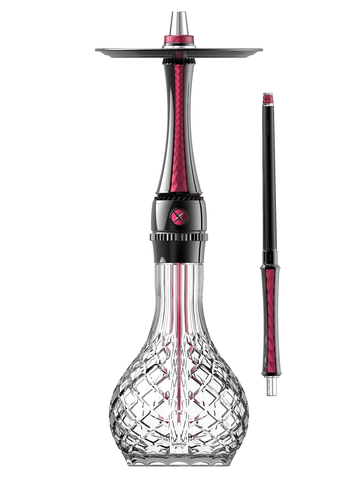 Blade Maxx Royal Hookah – Stainless Steel with Carrying Case & Molasses Catcher