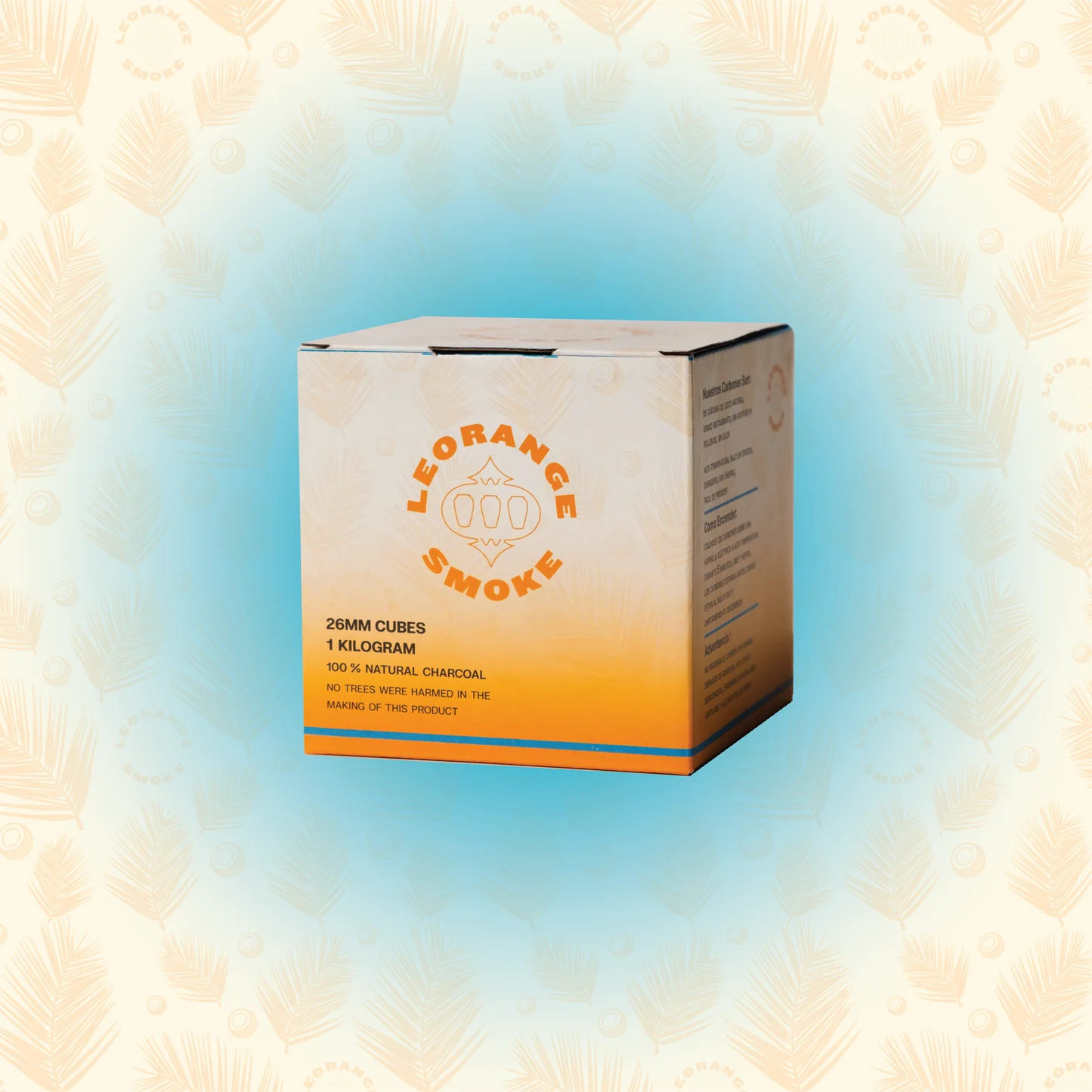 8 x LeOrange 26MM XL Hookah Charcoal Cube - 1KG