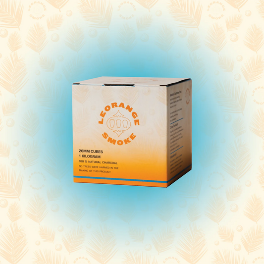 4 x LeOrange 26MM XL Hookah Charcoal Cube - 1KG