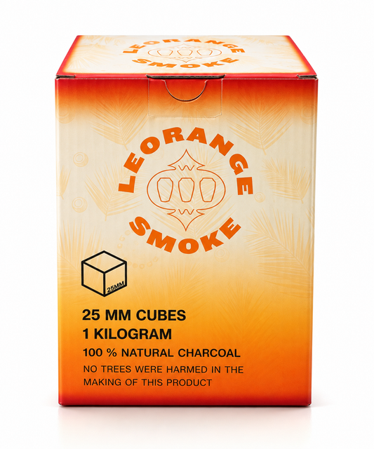 25MM LeOrange Hookah Charcoal Cube - 1KG
