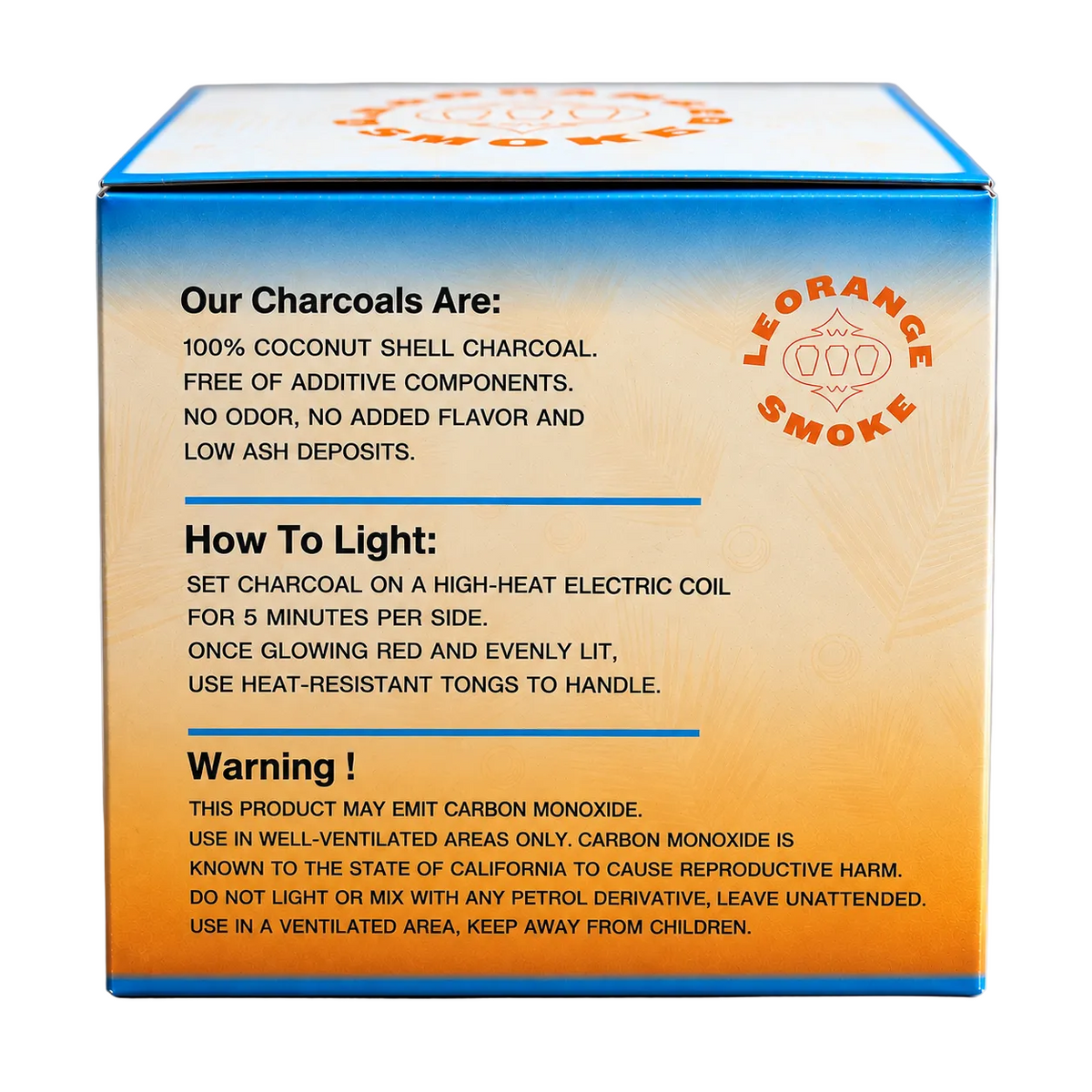 26MM LeOrange XL Hookah Charcoal Cube - 1KG