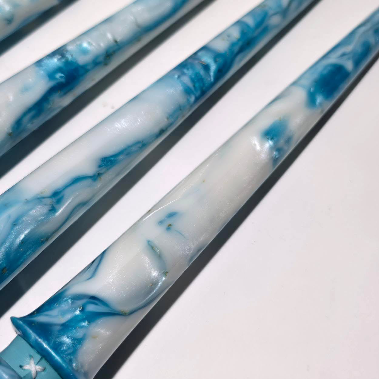 VM x Shisha Depot - Exclusive Hand Made Resin Mouthpiece Handle - Blue Starlight - Limited Edition
