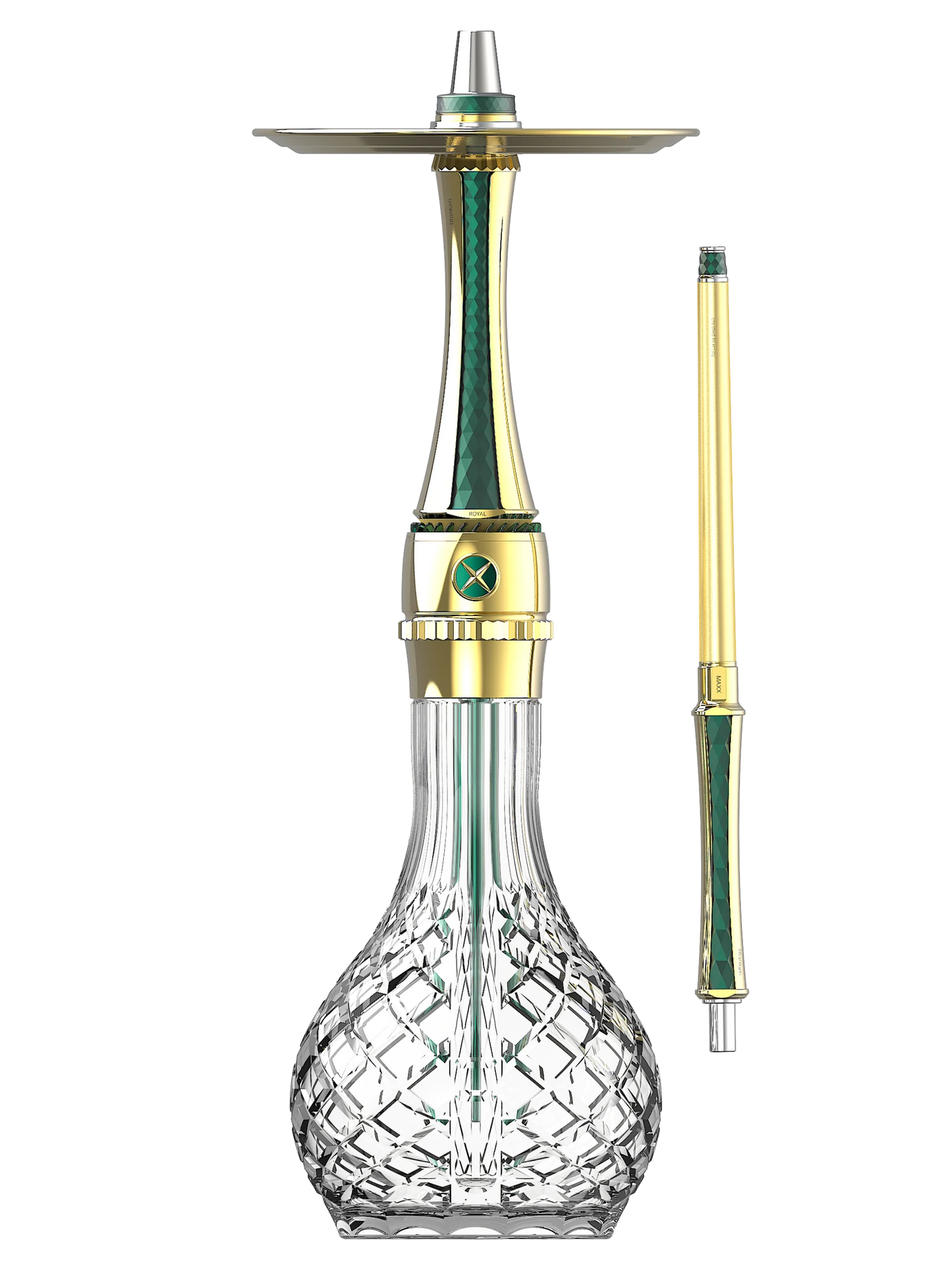 Blade Maxx Royal Hookah – Stainless Steel with Carrying Case & Molasses Catcher