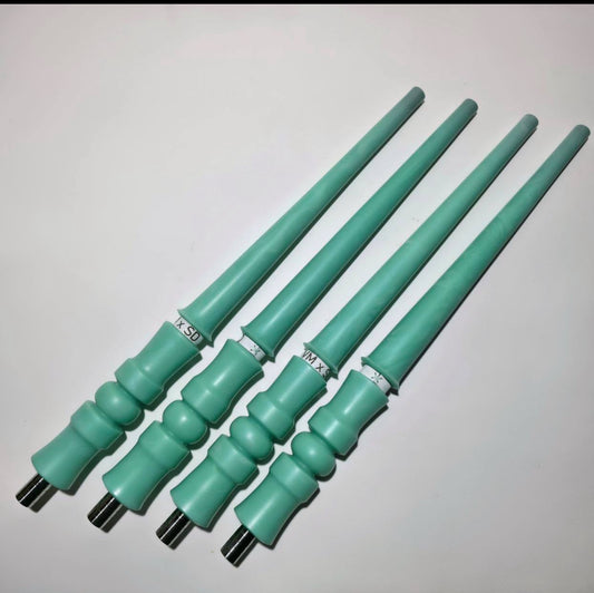VM x Shisha Depot - Exclusive Hand Made Resin Mouthpiece Handle - Matte Milky Mint - Limited Edition