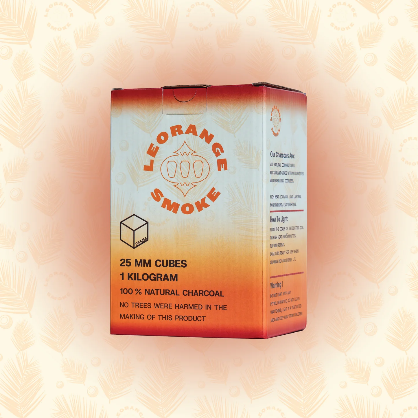 LeOrange 25MM Hookah Charcoal Cube - 1KG