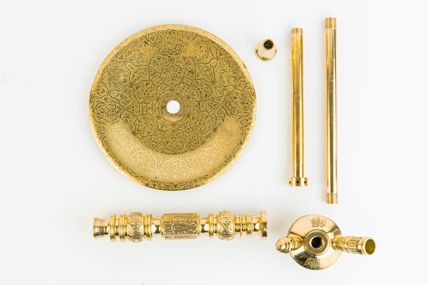 Shika - CNC - Modern Hybrid - Brass Hookah