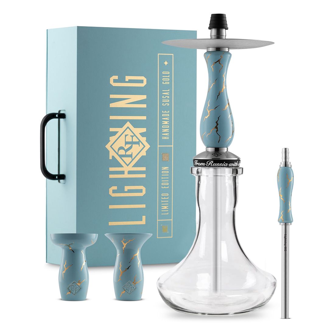 RF Lightning - Hookah - Hand Made 24K Gold