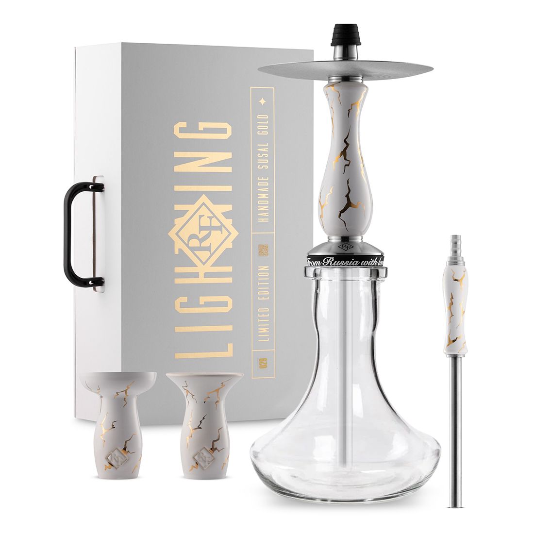 RF Lightning - Hookah - Hand Made 24K Gold